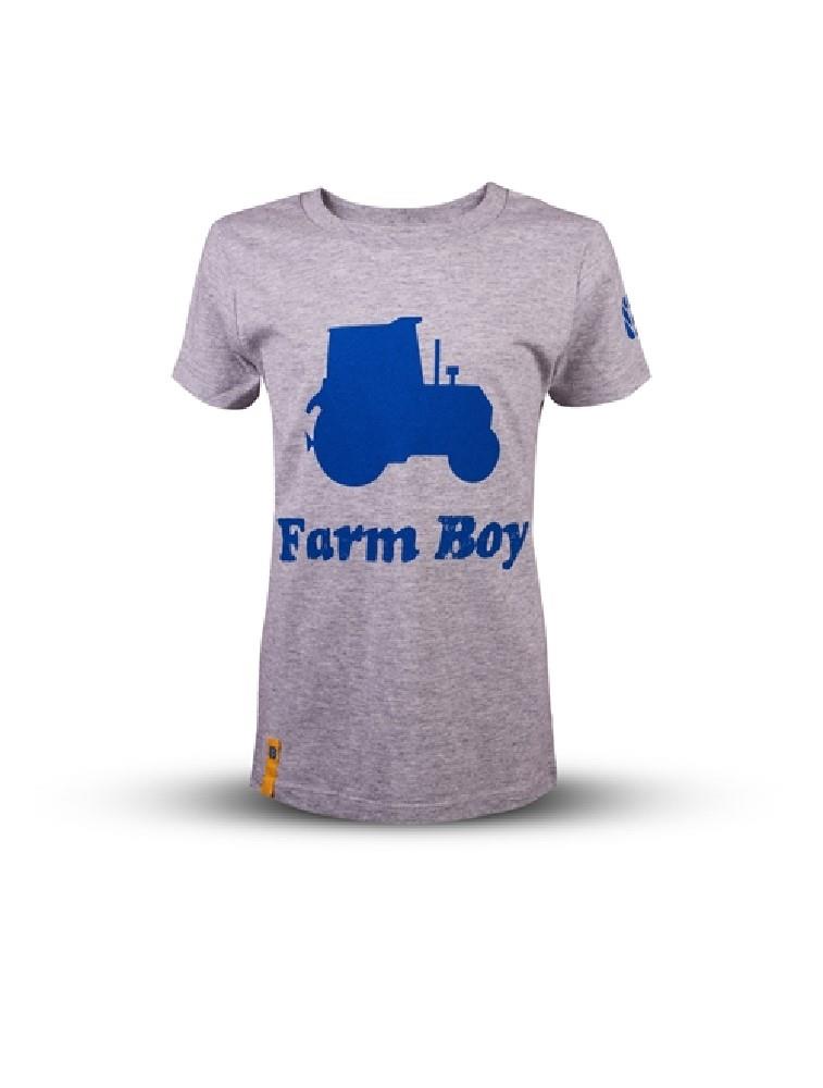 New Holland T-Shirt Kinder Grau 7/8