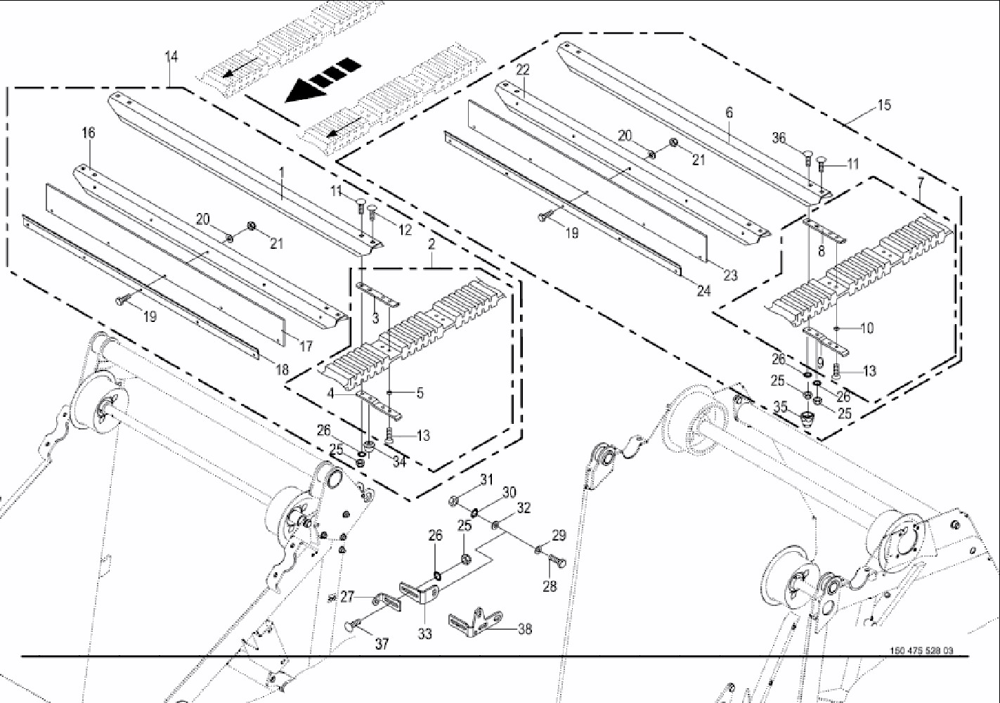 Kit Powerbelt hinten V150 (XC)