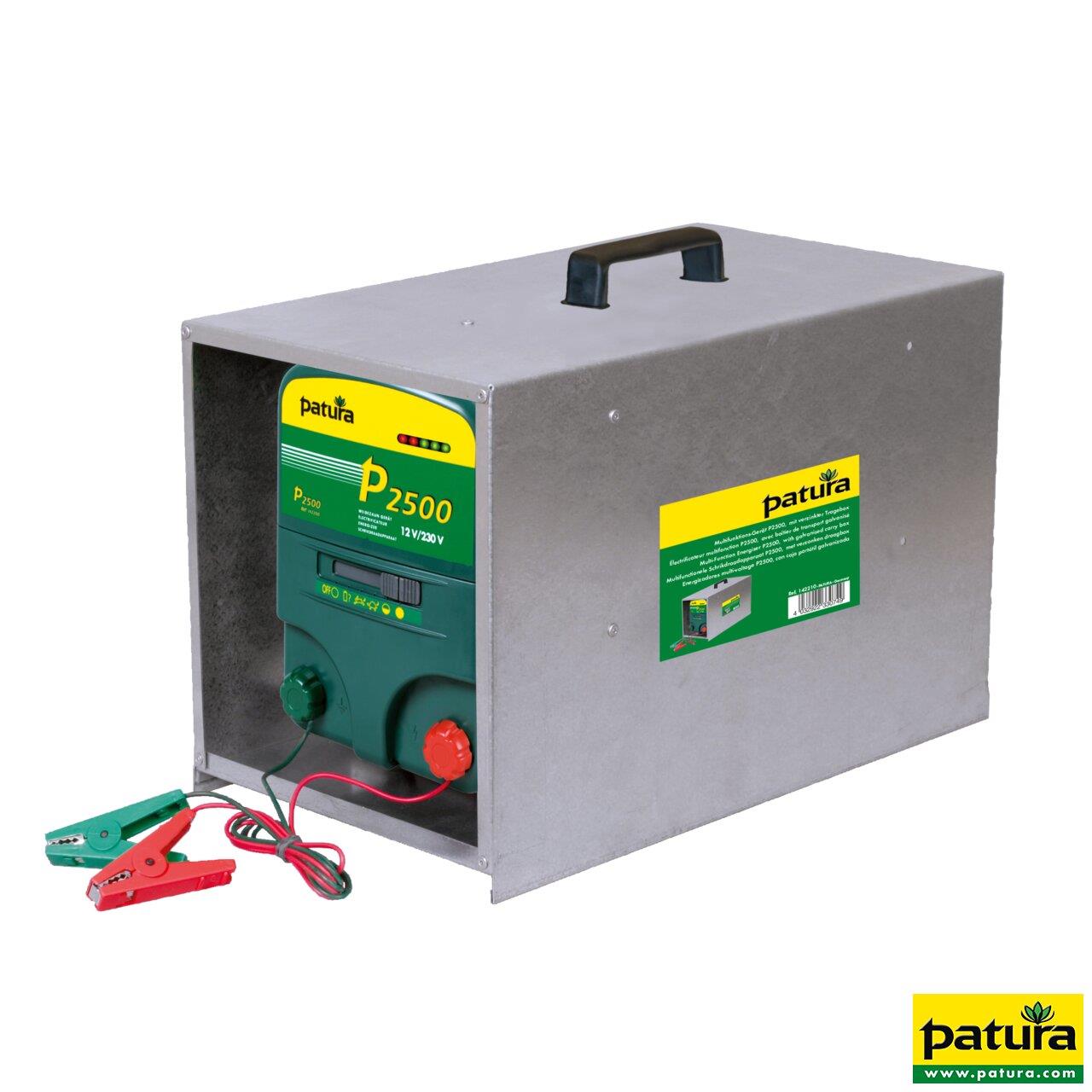 Patura Weidezaungerät P2500 mit offener Tragebox