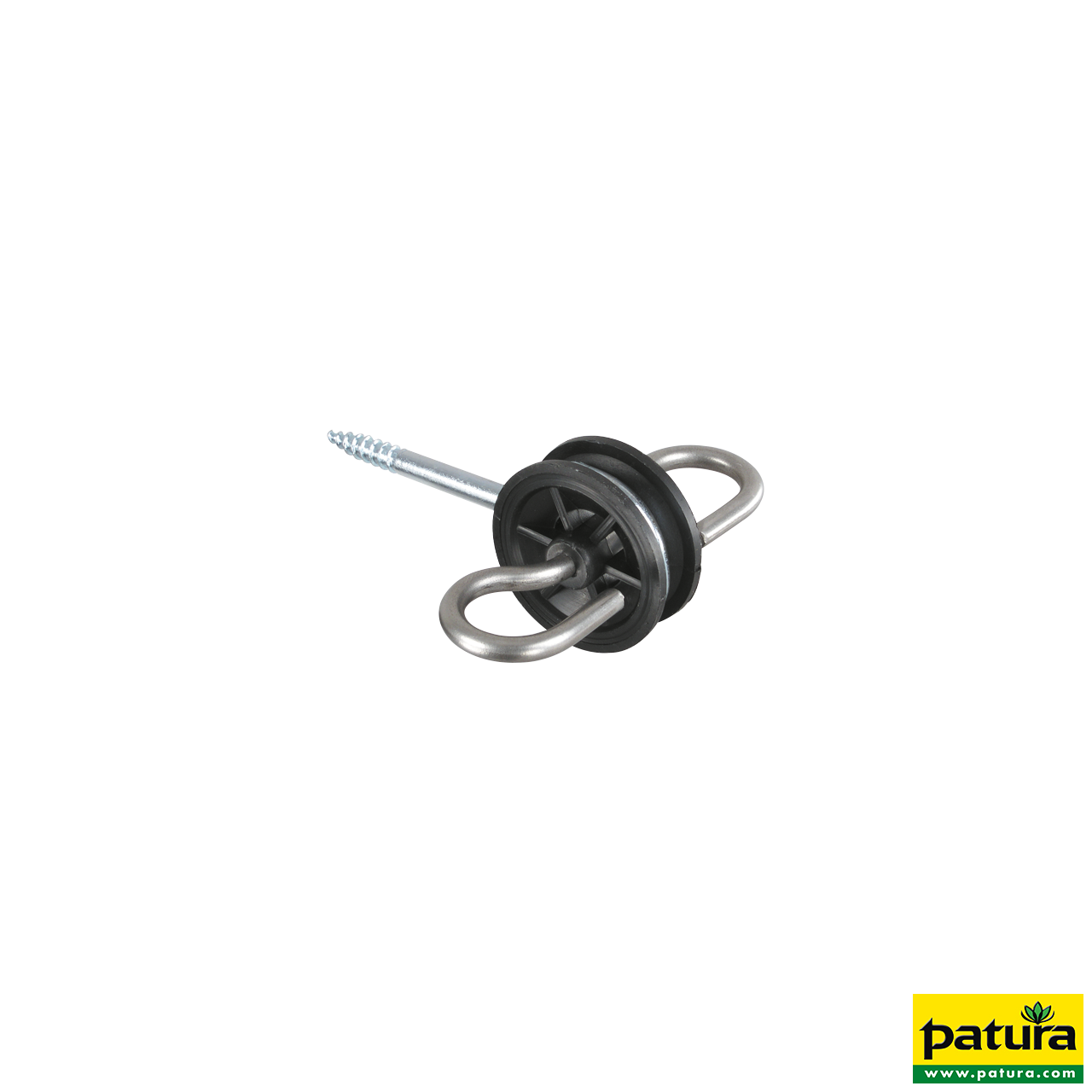 Patura Torgriffisolator, Edelstahl, Holzgewinde, 4 Stück