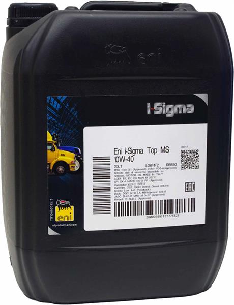 ENI i-Sigma top MS 10W-40 Motoröl 20L