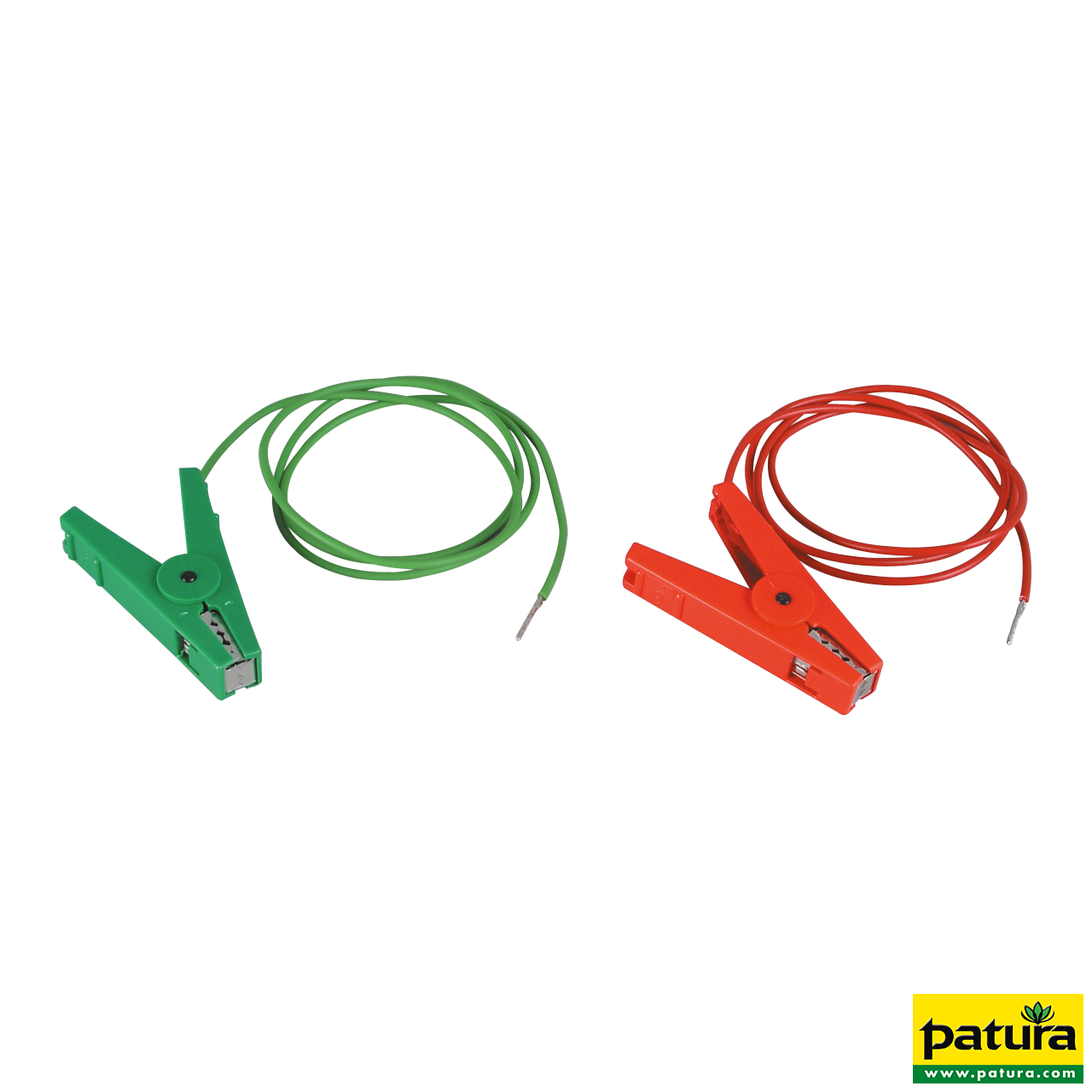 Patura Zaun- und Erdkabelset mit 2 Klemmen und 3 mm Stiften