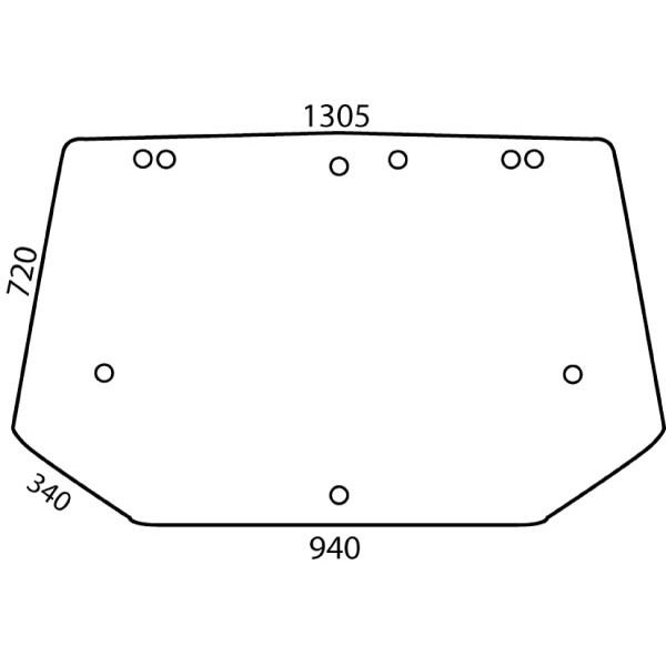 Heckglas New Holland